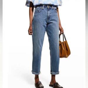 The Great.  THE SLOUCH TAPER JEAN Darker Wash Size 26
